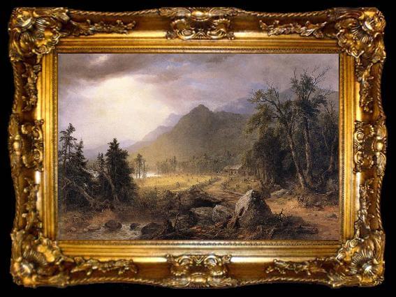 framed  Asher Brown Durand The First Harvest in the Wilderness, ta009-2